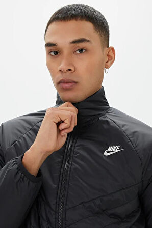 Nike Windrunner Therma-Fit Midweight Puffer Erkek Siyah Mont