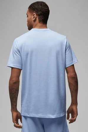 Nike Jordan Air Stretch Mens SS Crew Blue Logolu Erkek Tişört Mavi