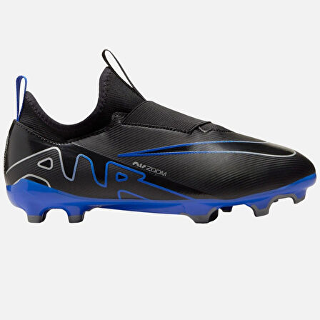 Nike Mercurial Air Zoom Vapor 15 Academy FG/MG Çoraplı Çocuk Kramponu Siyah