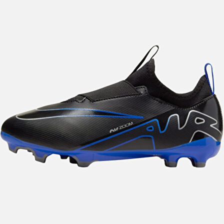 Nike Mercurial Air Zoom Vapor 15 Academy FG/MG Çoraplı Çocuk Kramponu Siyah