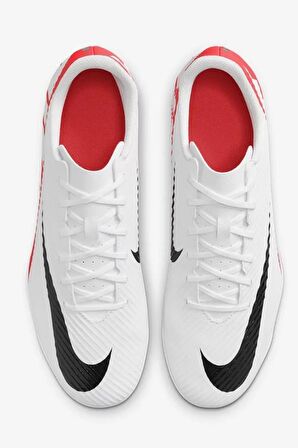 Nike Mercurial Vapor 15 Club FG/MG Futbol Ayakkabısı Doğal Suni Çim Kramponu Beyaz Kırmız