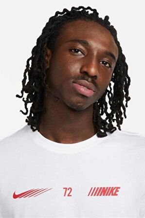 Nike Sportswear Standard issue Short Sleeve Tee Pamuklu Erkek Tişört Beyaz