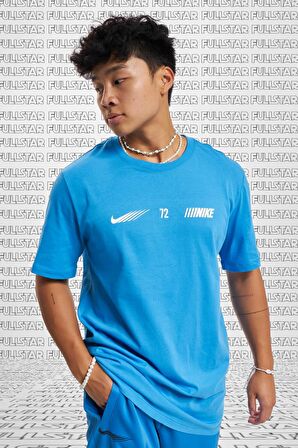 Nike Sportswear Standard issue Short Sleeve Tee Pamuklu Erkek Tişört Mavi