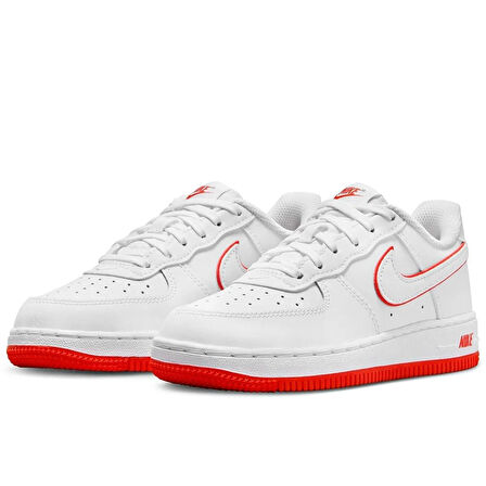 Nike Air Force Low 1 PS White Leather Sneaker Hakiki Deri Unisex Günlük Spor Ayakkabı Beyaz