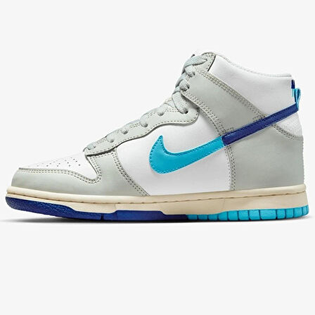 Nike Dunk High SE Leather Unisex Sneaker Hakiki Deri Unisex Günlük Spor Ayakkabı Beyaz