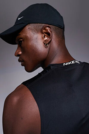 Nike Pro Dri Fit Tight Sleeveless Fitness Training Erkek Dar Kalıp Antrenman Kolsuz Tişört Siyah