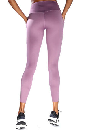 Nike Trainng Go Dri Fit İnfinaLock 7/8 Leggings 6 Cepli Toparlayıcı Reflektörlü Antrenman Taytı Lila