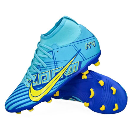 Nike JR Superfly 9 Club KM FG/MG Mavi Çocuk Krampon