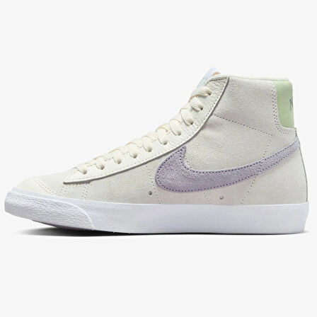 Nike Blazer Mıd 77 Leather Wonens Sneaker Hakiki Deri Kadın Günlük Spor Ayakkabı Krem