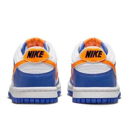 Nike Dunk Low GS Leather Unisex Sneaker Hakiki Deri Beyaz Mavi Günlük Spor Ayakkabı