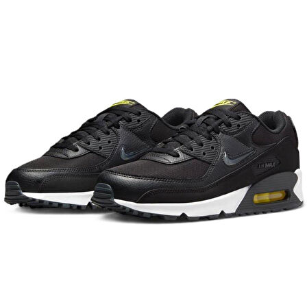 Nike Air Max 90  Leather Black Hakiki Deri Erkek Snekaer Siyah