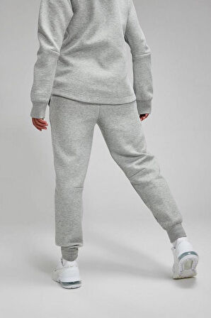 Nike Sportswear Tech Fleece Standart Fit Mid Rise Jogger Gray Kadın Eşofman Altı Gri