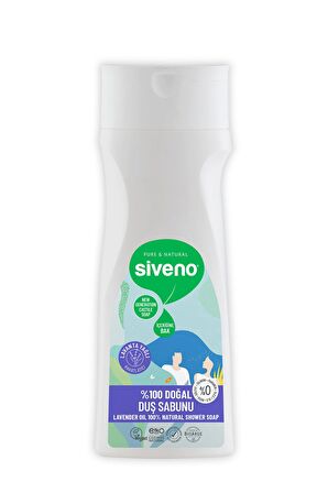 Siveno %100 Doğal Duş Sabunu Lavanta Kokulu Rahatlatıcı Duş Jeli 6 Değerli Bitki Vegan 300 ml