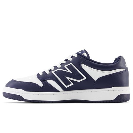 New Balance BB480 Leather Mens Sneaker Navy Hakiki Deri Unisex Günlük Spor Ayakkabı Lacivert