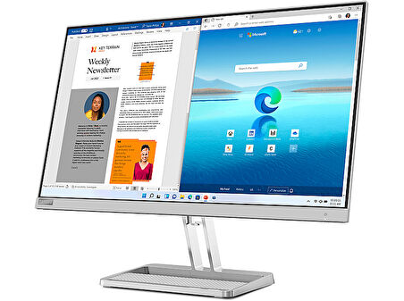 LENOVO L27i-40 27 inç 100Hz 4ms FreeSync IPS FHD Monitör Bulut Grisi