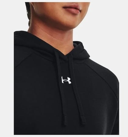 Under Armour UA Rival Fleece Hoodie Siyah Kadın Sweatshirt 1379500-001