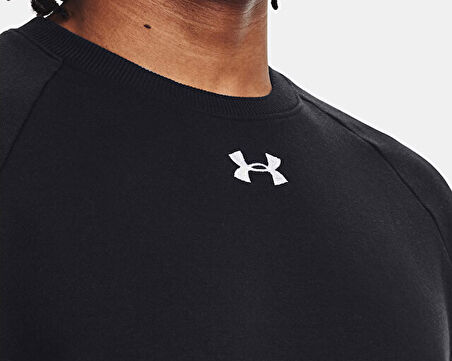 Under Armour Ua Rival Fleece Crew Unisex Günlük Sweatshirts 1379755-001 Siyah
