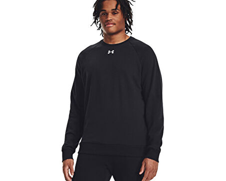 Under Armour Ua Rival Fleece Crew Unisex Günlük Sweatshirts 1379755-001 Siyah