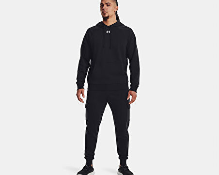 Under Armour Ua Rival Fleece Cargo Jogger Erkek Günlük Kargo Eşofman Altı 1382134-001 Siyah