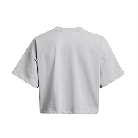 Under Armour Ua Hw Scrıpted Wm Crop Ss Kadın T-shirt 1383050-011 Gri