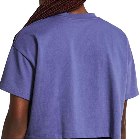 Under Armour Ua Hw Scrıpted Wm Crop Ss Kadın T-shirt 1383050-561 Mor
