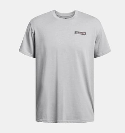 Under Armour UA HW ARMOUR LABEL SS Gri Erkek T-Shirt 1382831-011