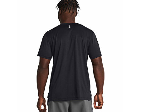 Under Armour Ua Launch Shortsleeve Erkek Koşu Tişörtü 1382582-001 Siyah