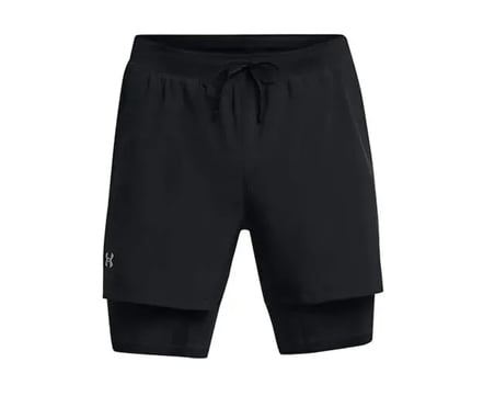 Under Armour Ua Launch 5'' 2-In-1 Shorts Erkek Koşu Şortu 1382640-001 Siyah