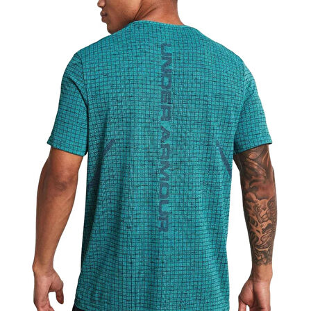 Vanish Seamless Grid Ss Erkek Yeşil Antrenman T-Shirt 1376921-464