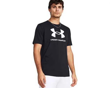 Under Armour Ua Sportstyle Logo Update Ss Erkek Günlük Tişört 1382911-001 Siyah