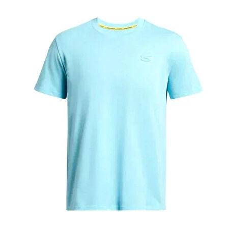 Curry Emboss Hw Erkek Mavi Basketbol T-Shirt 1383378-914