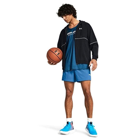 Zone Woven Erkek Siyah Basketbol Ceket 1383400-001