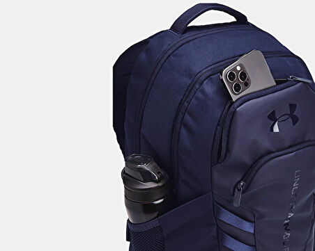 Under Armour Ua Hustle Pro 6.0 Backpack Sırt Çantası-Uzunluk: 32 cm, Genişlik: 16 cm, Yükseklik: 51 cm 1384671-410 Mavi