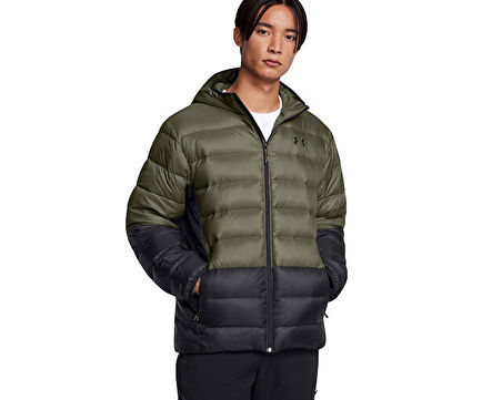 Under Armour Legend Down Hooded Jacket Erkek Outdoor Montu 1385837-390 Haki