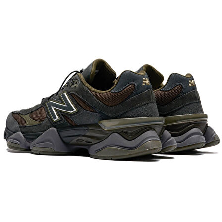 New Balance 9060 Lastik Bağcıklı Hakiki Deri Unisex Günlük Spor Ayakkabı Kahverengi