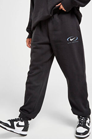 Nike Sportswear Phoenix Fleece Oversize High Rise Pants Kadın Oversize Yüksek Belli Şardonlu Eşofman Altı Siyah