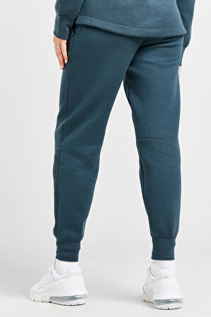 Nike Sportswear Tech Fleece Standart Fit Mid Rise Jogger Kadın Eşofman Altı Koyu Yeşil