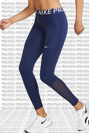 Nike Pro Tigh Fit Full Length Leggings Toparlayıcı Tam Boy Tayt Lacivert