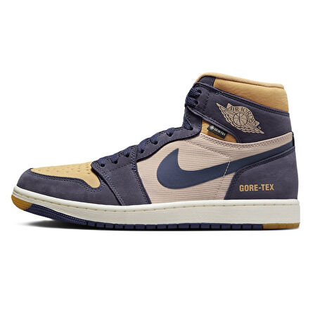 Nike Air Jordan MID Goretex Leather Sneaker Hakiki Deri Bilekli Su Geçirmez Nefes Alan Günlük Spor Ayakkabı Lacivert