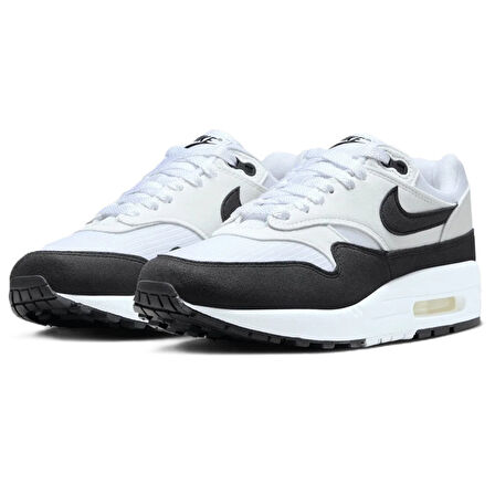 Nike Air Max 1 Womens Sneaker Kadın Günlük Spor Ayakkabı Siyah- Beyaz