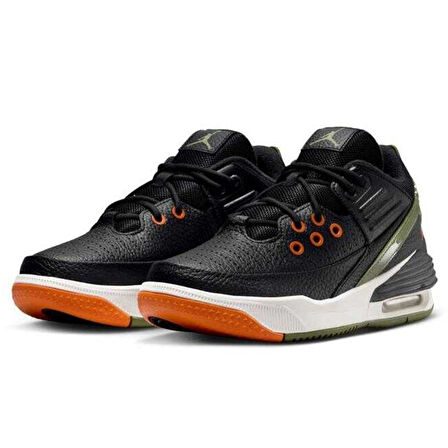 Nike Jordan Max Aura 5 Shoes Leather Hakiki Deri Bilekli Unisex Spor Ayakkabı Siyah