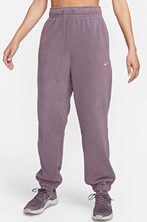Nike Therma-FIT One Women's Loose Fleece Pants Kadın Bol Kesim Yüksek Bel Eşofman Altı Mor