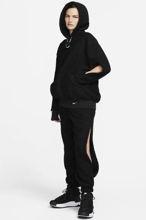Nike Sportswear Collection Sherpa Loose Fit High Rise Jogger Kadın Yüksek Belli Eşofman Altı Siyah