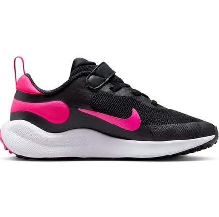 Nike Revolution 7 (PSV) Unisex Walking Shoes Lastik Bağcıklı Unisex Yürüyüş Ayakkabısı Siyah-Pembe