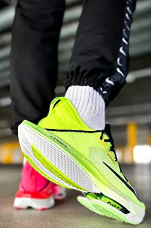 Nike Zoomx Alphafly Nex% 2 Atomknit Running Erkek Reflektörlü Koşu Antrenman Ayakkabısı Pembe Yeşil