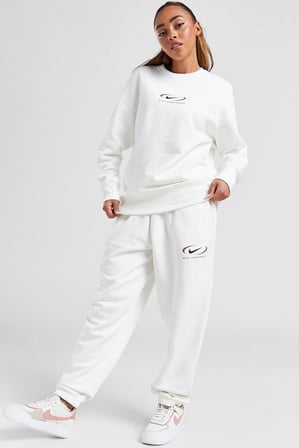 Nike Sportswear Phoenix Fleece Oversize High Rise Pants Kadın Oversize Yüksek Belli Şardonlu Eşofman Altı Beyaz