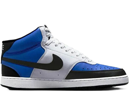Nike Court Vision Mid Leather Sneaker Bilekli Günlük Mavi Deri Spor Ayakkabı