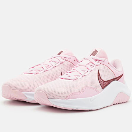 Nike Legend Essential 3 N N Walk Shoes Yürüyüş Antrenman Ayakkabısı Pembe Bordo