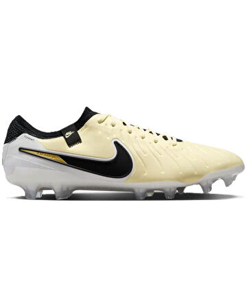 Nike Tiempo Legend 10 Elite FG Pro Soccer Shoes Çim Saha Kramponu Krem 