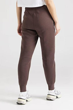 Nike Sportswear Tech Fleece Standart Fit Mid Rise Jogger Brown Kadın Eşofman Altı Kahverengi